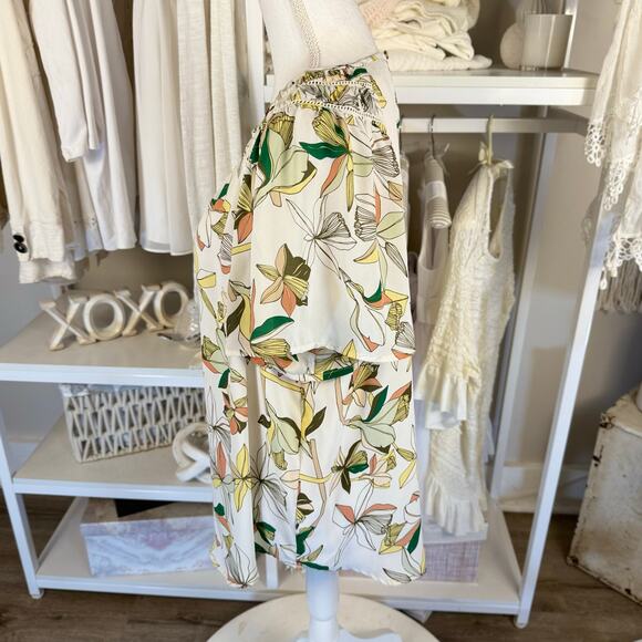 Liz Claiborne  size XL floral botanical pop over top classic Office career #3822 - Picture 4 of 7